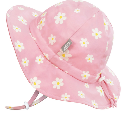 Cotton Floppy Hat - Pink Daisy