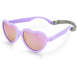 Kids Polarized Heart Sunglasses - Lavender Aurora