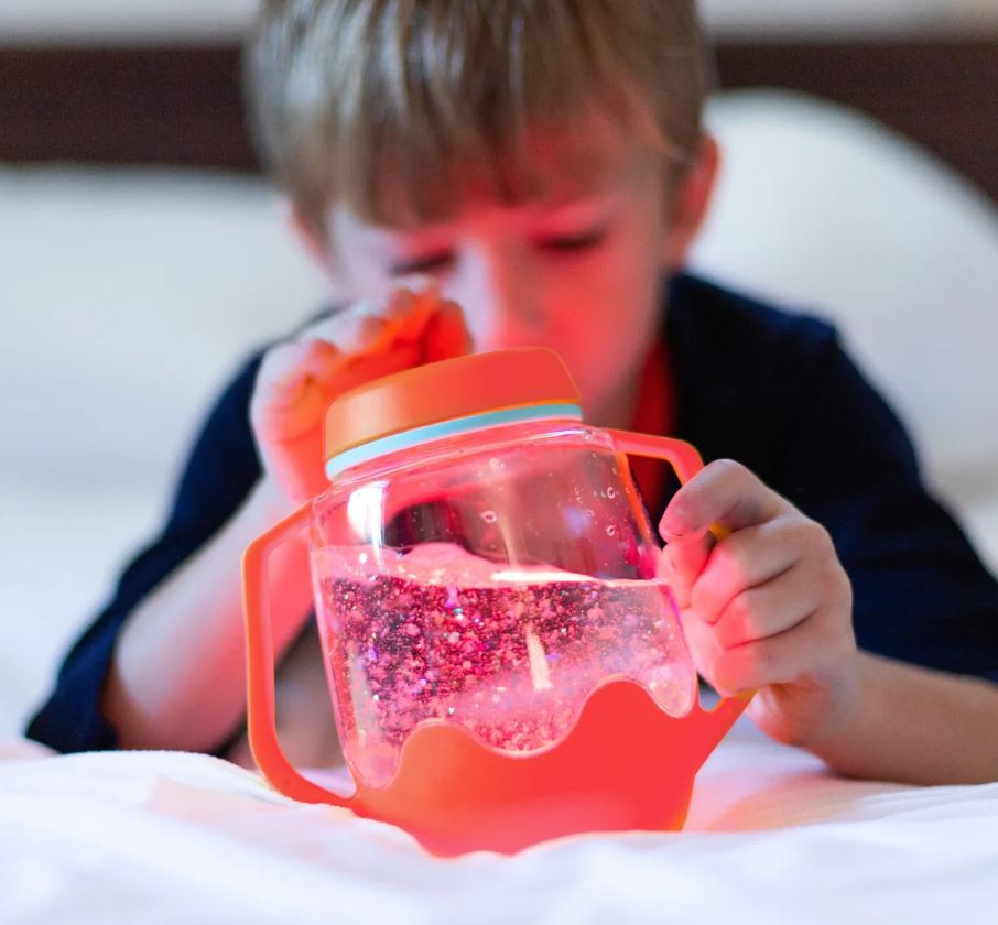 Sensory Play Jar - Coral