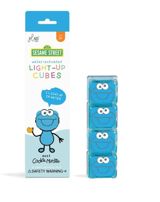 Sesame Street Light-Up Cubes (4pk) - Cookie Monster