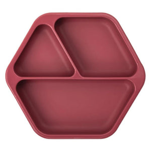 Silicone Plate - Burgundy