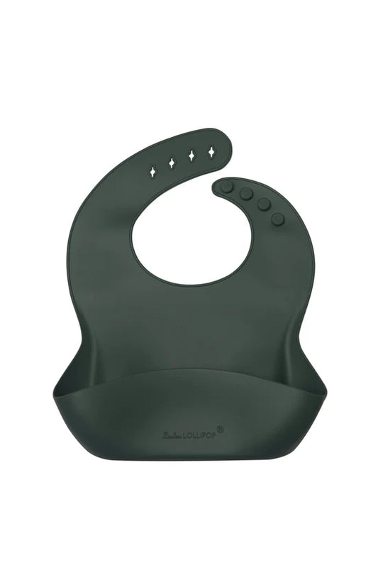 Silicone Bib | Solid Colours - Spruce Green