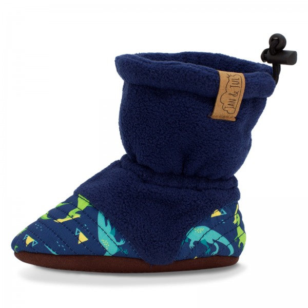 Stay-Put Cozy Booties - Dinoland