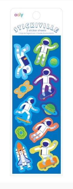 Stickiville Skinny Stickers - Astronauts