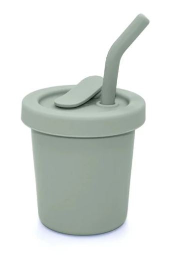 Silicone Straw Cup 6oz - Leaf