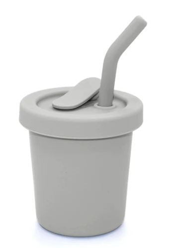 Silicone Straw Cup 6oz - Light Storm