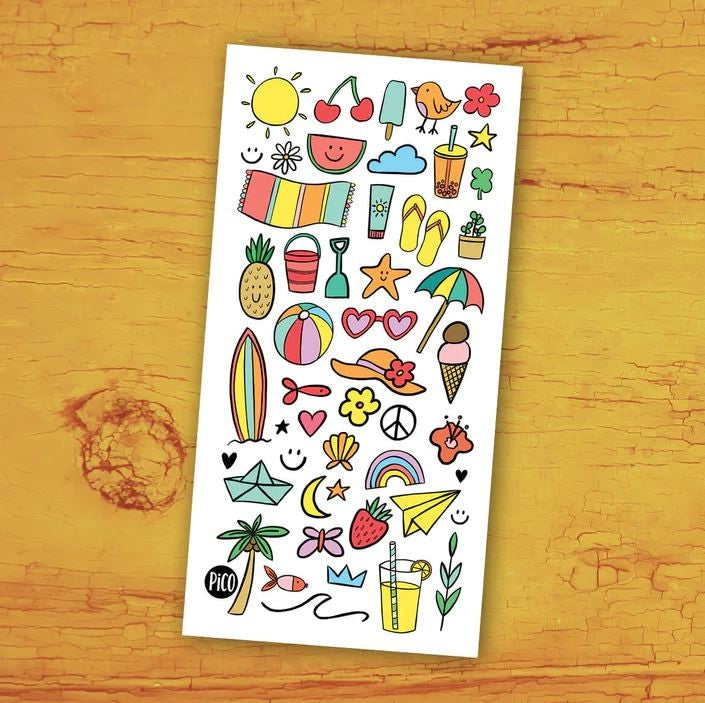 Temporary Tattoos - Summer Doodles