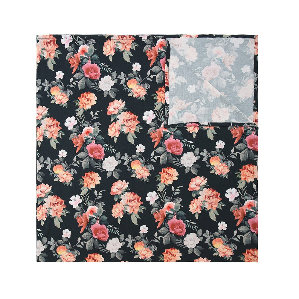 Swaddle Blanket - Midnight Blossom