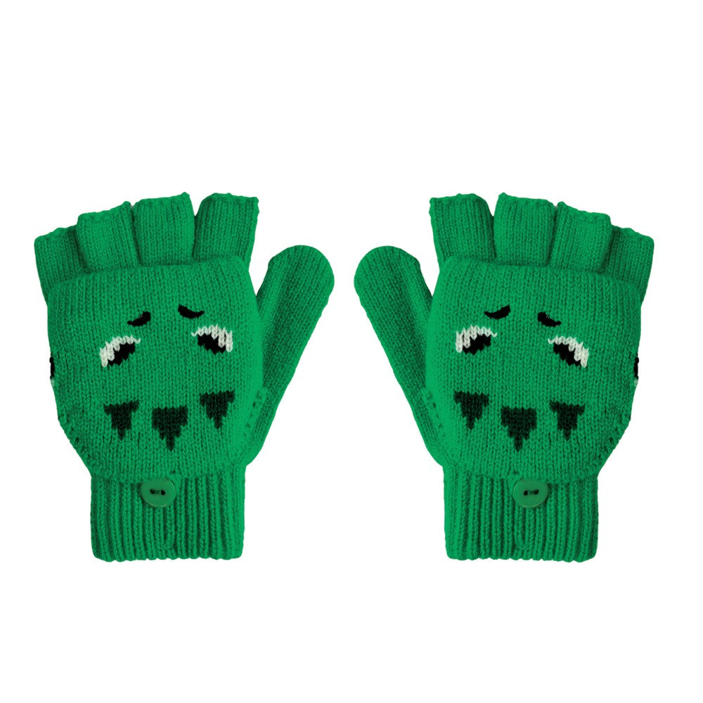 Knitted Gloves - T-Rex