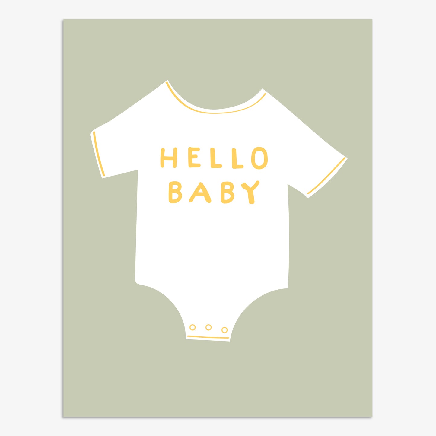 Hello Baby Greeting Card