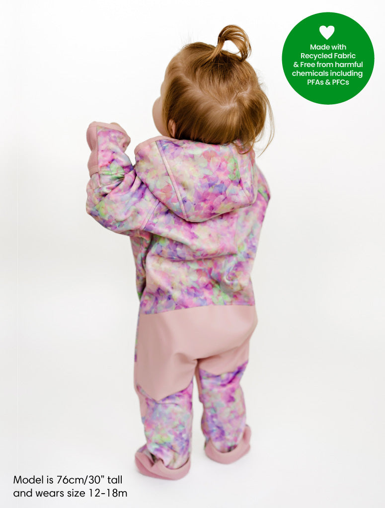 All-Weather Fleece Onesie - Pretty Petals