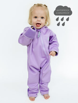 All-Weather Fleece Onesie - Periwinkle