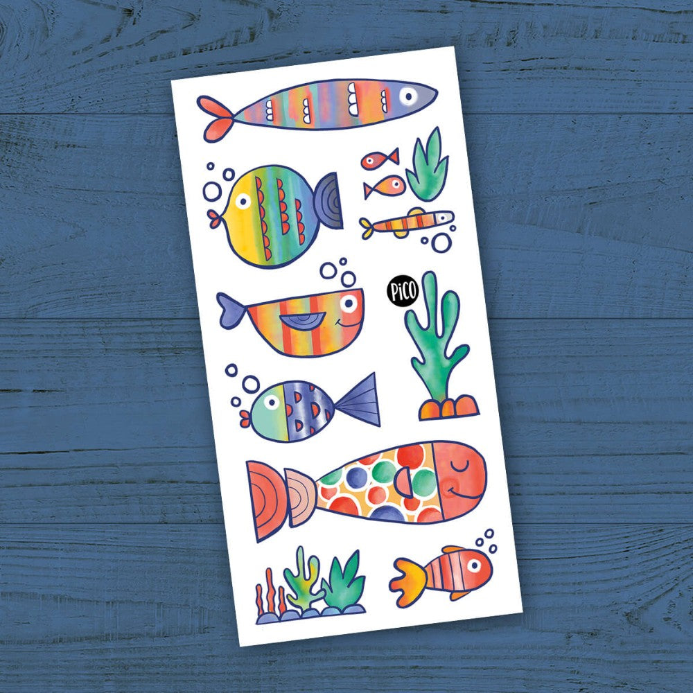 Temporary Tattoos - The Multicoloured Fish