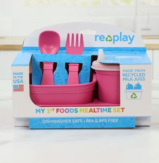 Tiny Mealtime Set - Bright Pink