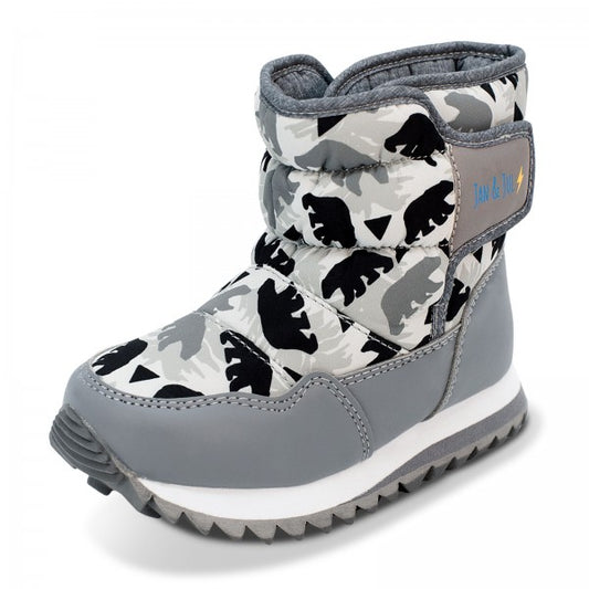 Toasty-Dry Puffy Winter Boots - Bear