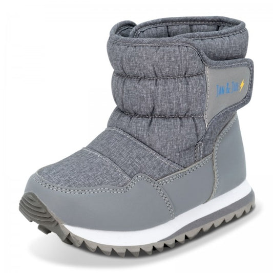 Toasty-Dry Puffy Winter Boots - Heather Grey