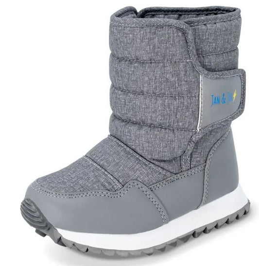 Toasty-Dry Tall Puffy Winter Boots - Heather Grey