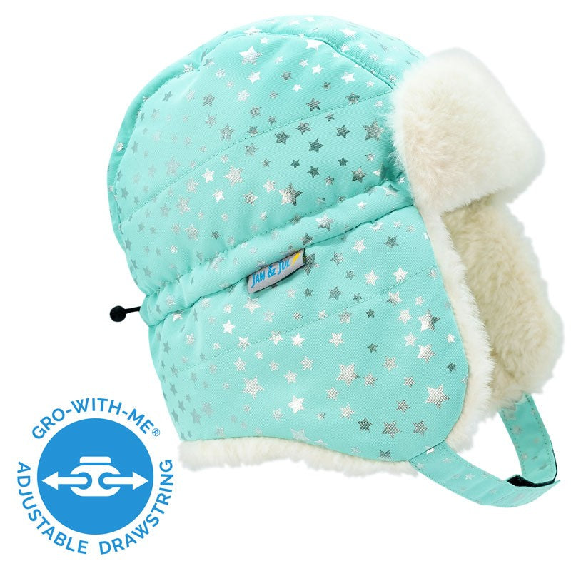 Toasty-Dry Trapper Hat - Mint Star