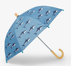 Colour Changing Umbrella 28" - Swimming Sharks