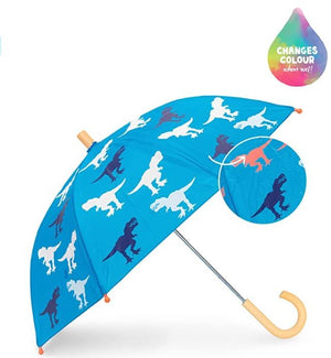 Colour Changing Umbrella 28" - T-rex