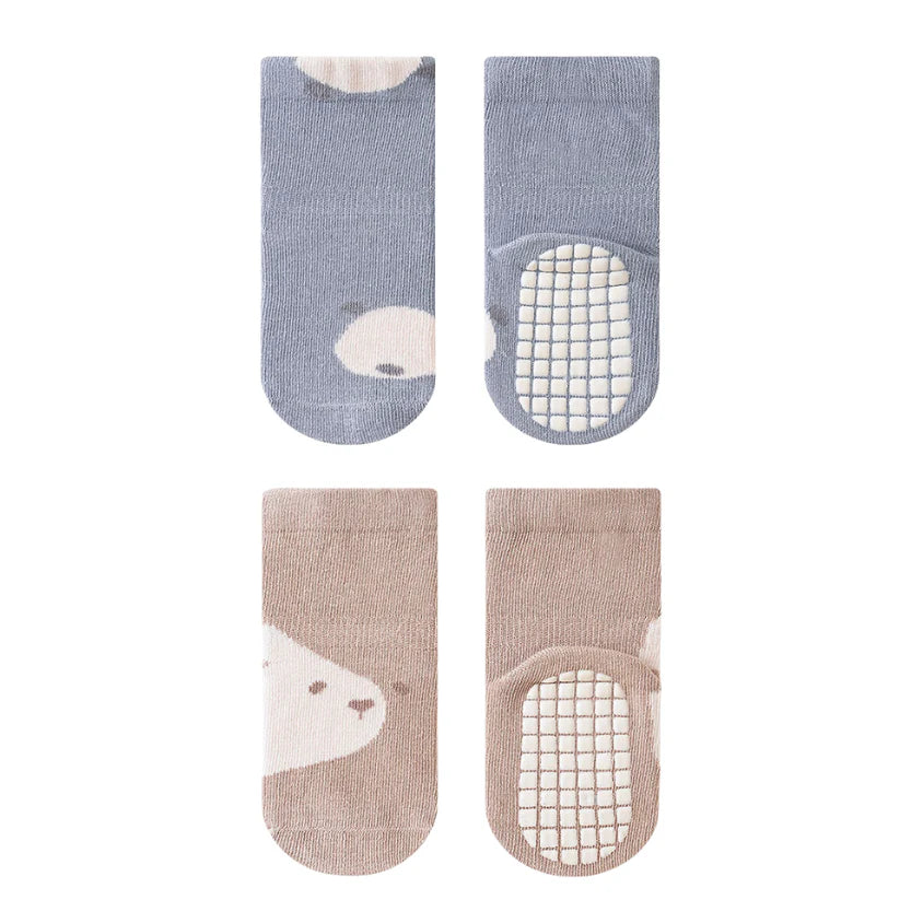 Cozy Non-Slip Socks (2 pack) - Baby Bears