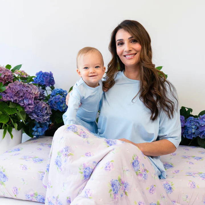 Child Blanket 1.0 TOG - Hydrangeas / Violet