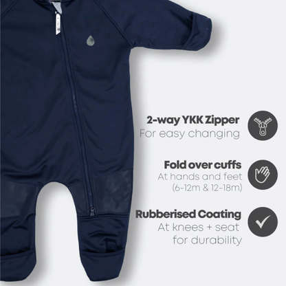 All-Weather Fleece Onesie - Navy