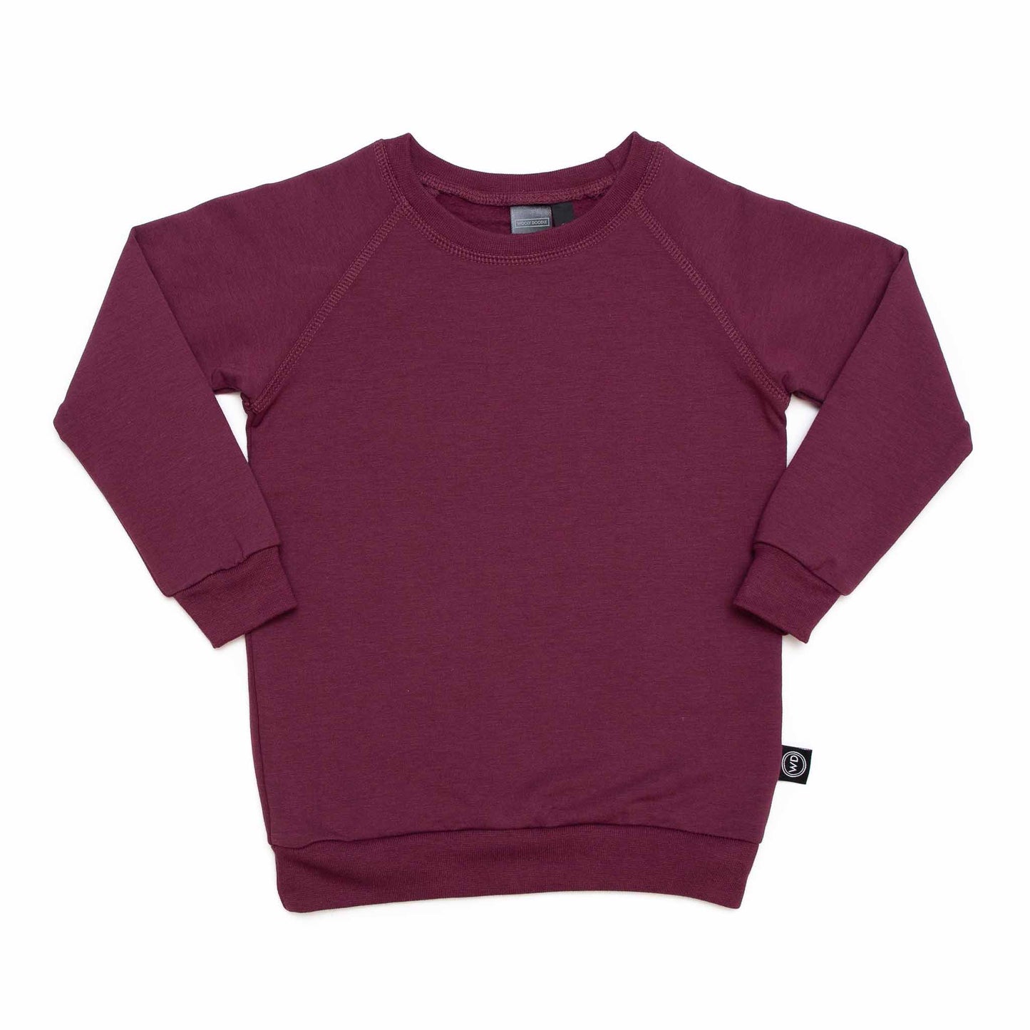 Kids Bamboo Fleece Crew - Raisin to Smile