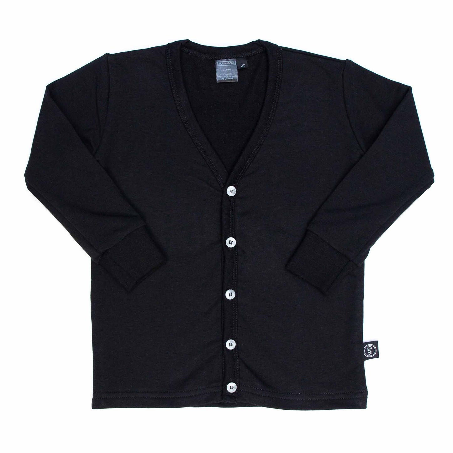 Kids Bamboo Cardigan - Black