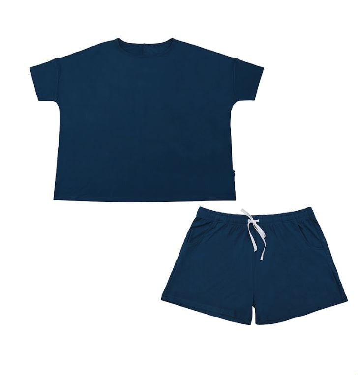 Women's Summer PJ Set - Deep Blue