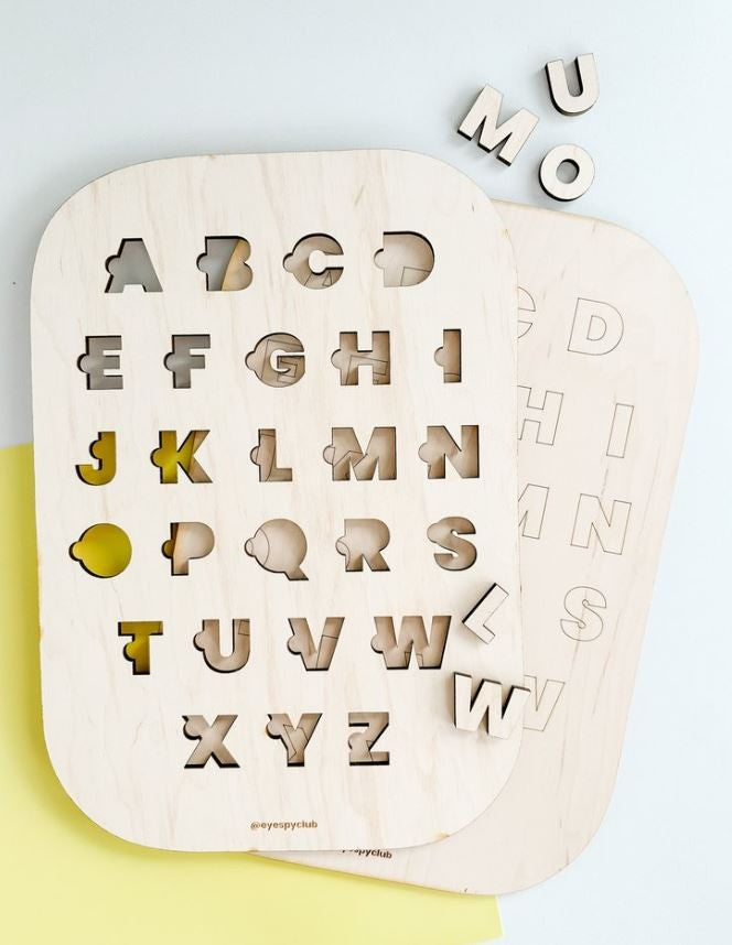 Trofast Insert - Wooden Alphabet Board