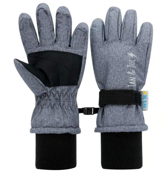 Waterproof Snow Gloves - Heather Grey