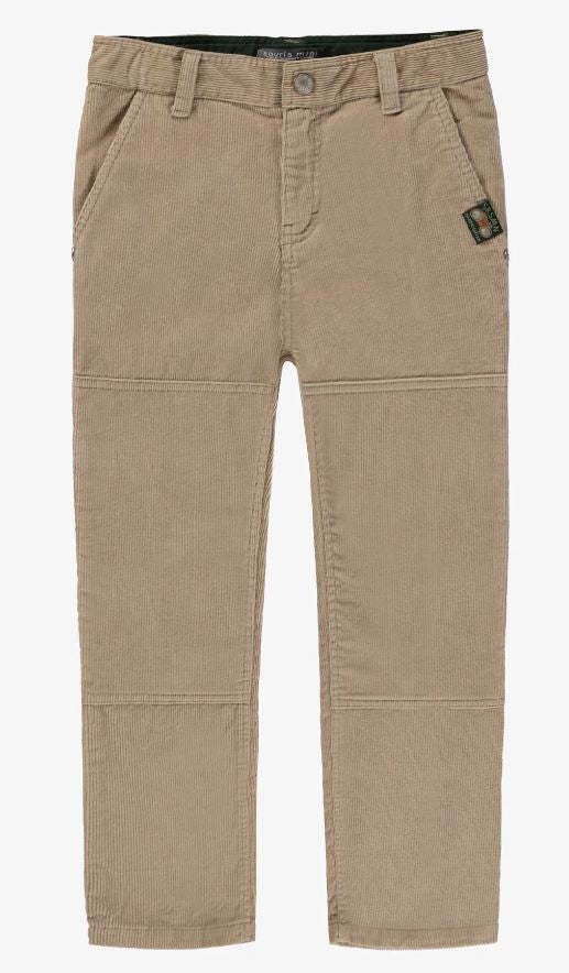 Child Regular-Fit Beige Corduroy Pants