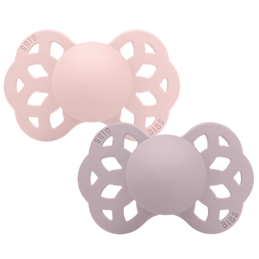 BIBs Infinity Pacifier Symmetrical - Blossom/Dusky Lilac