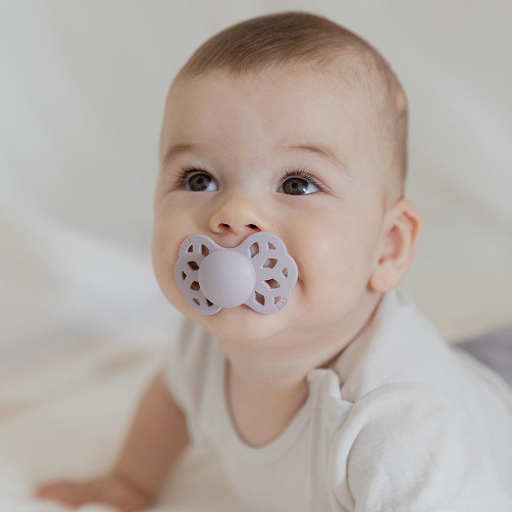 BIBs Infinity Pacifier Anatomical - Ivory/Blush