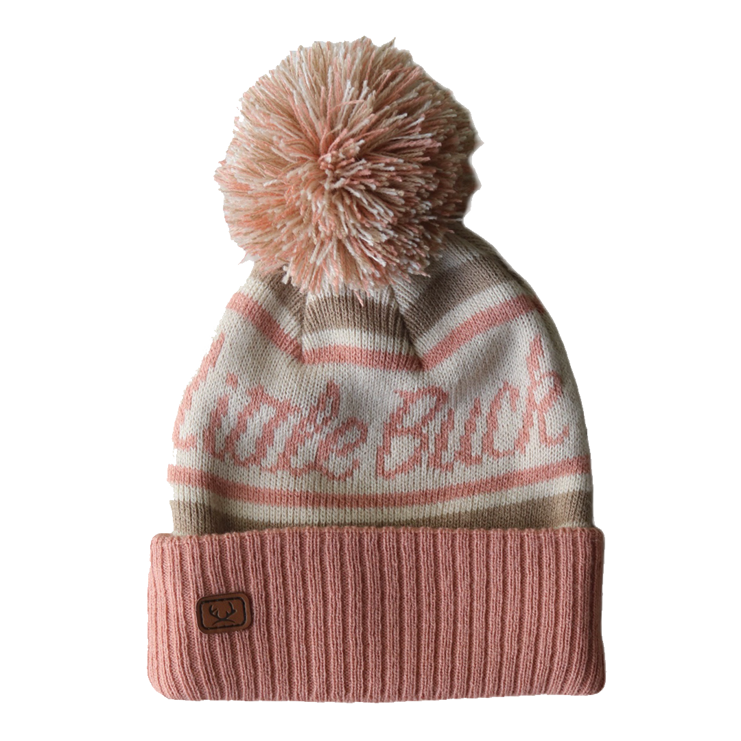 Backwoods Pom Toque - Coral Rose