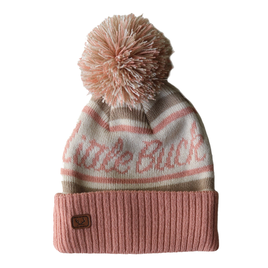 Backwoods Pom Toque - Coral Rose