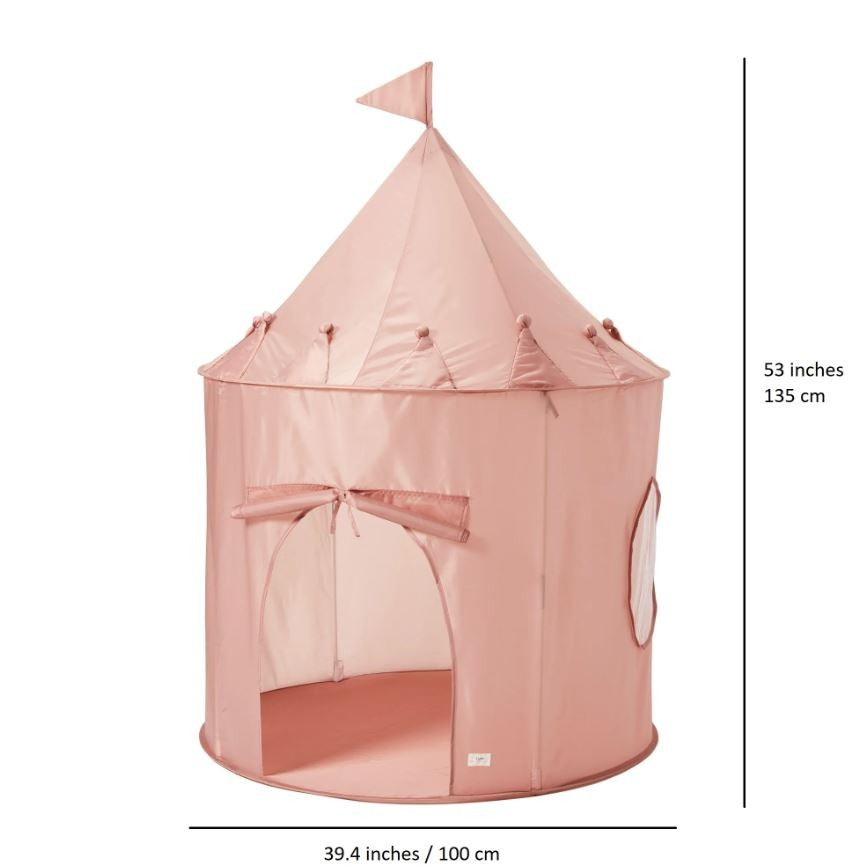 Recycled Fabric Play Tent - Misty Pink