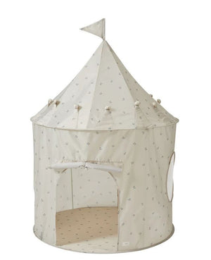 Recycled Fabric Play Tent - Blueberry Ivory