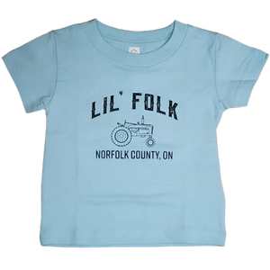 Lil' Folk Cotton Tee Shirt - Light Blue