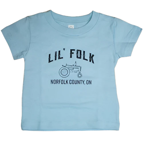 Lil' Folk Cotton Tee Shirt - Light Blue