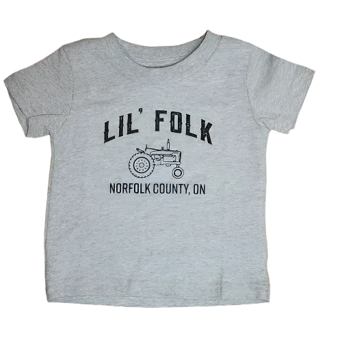 Lil' Folk Cotton Tee Shirt - Light Grey