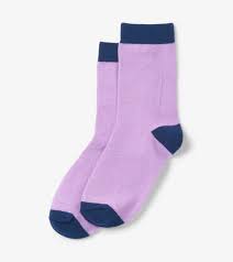 Crew Socks - Lilac & Navy