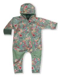 All-Weather Fleece Onesie - Pretty Garden