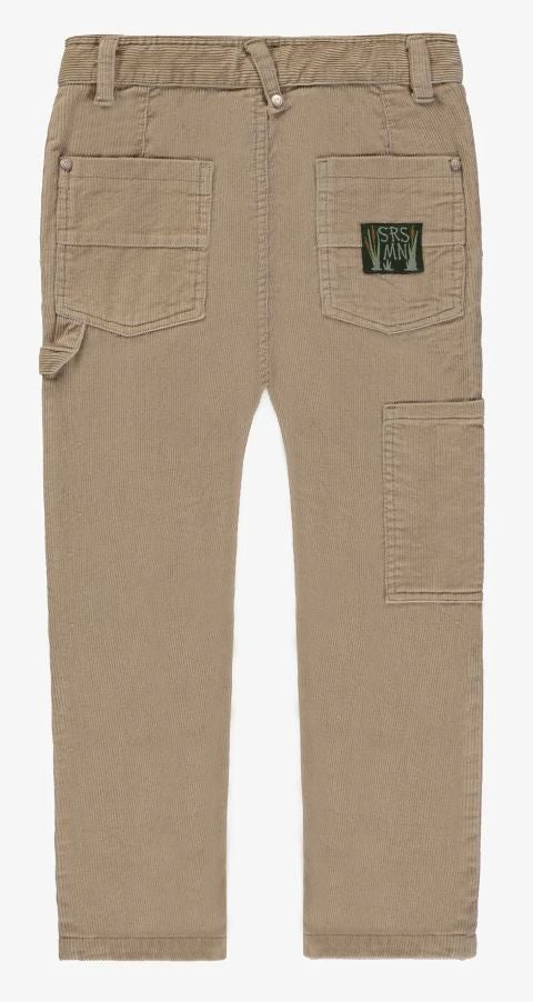 Child Regular-Fit Beige Corduroy Pants