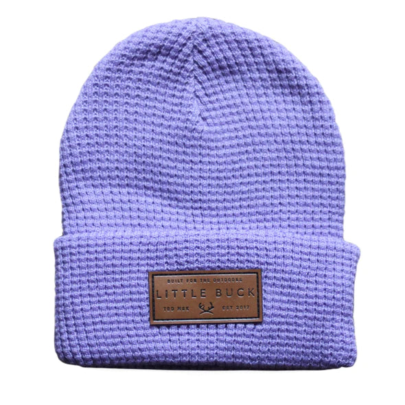 Waffle Cabin Beanie - Lavender