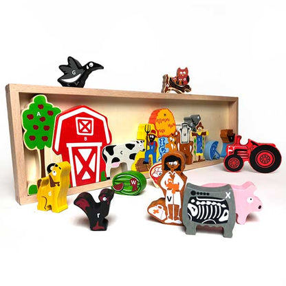 The A to Z Puzzle & Playset - Farm