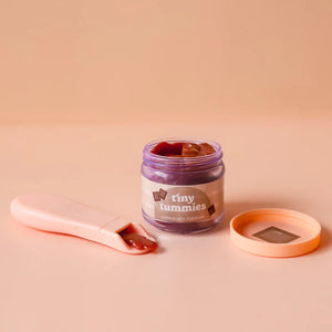 Tiny Tummies Food Jar and Spoon Set - Chocolate Pudding