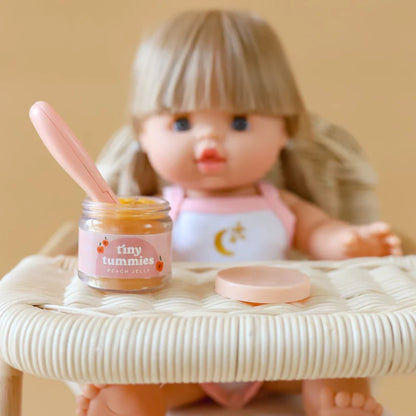 Tiny Tummies Food Jar and Spoon Set - Peach