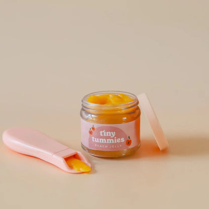 Tiny Tummies Food Jar and Spoon Set - Peach